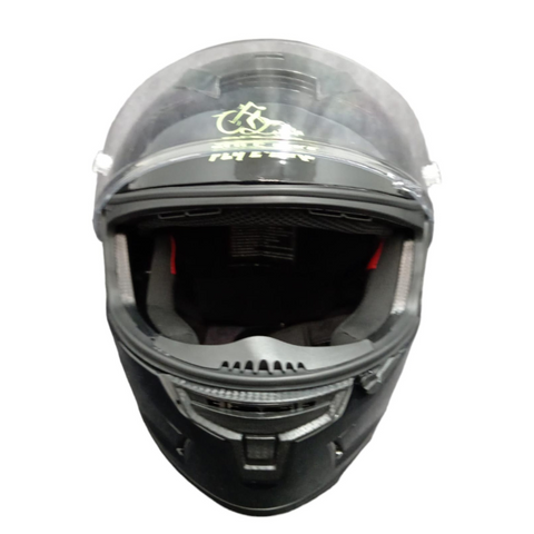 Casco para motociclista con protector de quijada