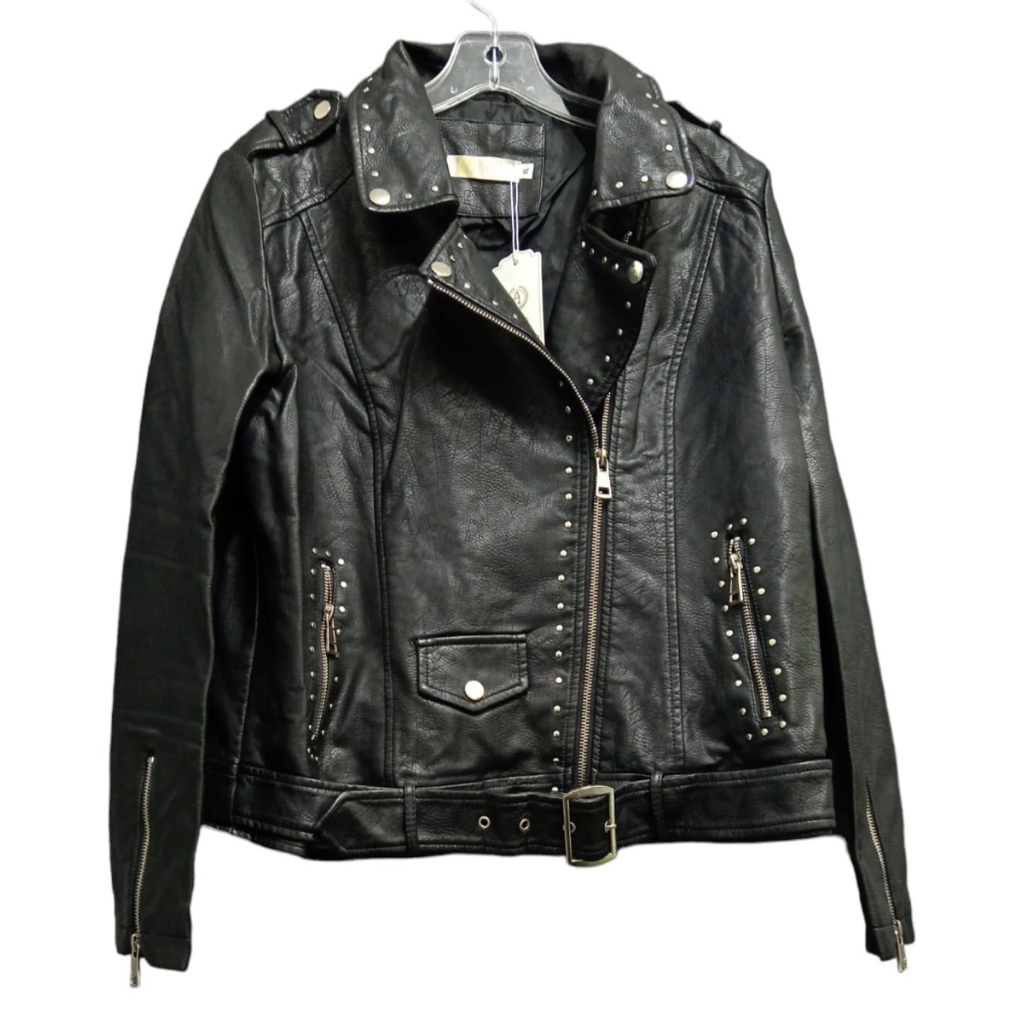 Jacket de mujer black leather Sintetica