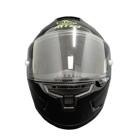 Casco para motociclista con protector de quijada